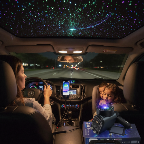 Cargador mamá niños estrellas