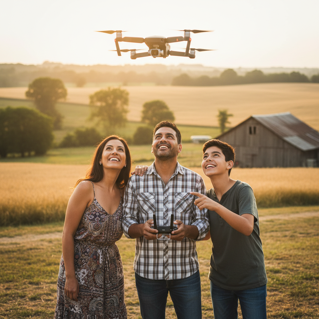 Drone lifestyle familia