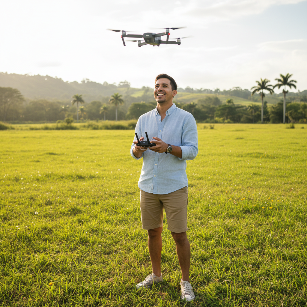 Drone lifestyle joven